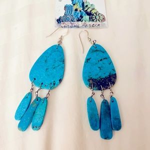 Southwest handmade sterling silver genuine turquoise